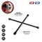 Performance Tool 20 in. 4-Way Lug Wrench, SAE Metric Sockets, Drop Forged Steel W1 - alternate 2