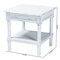 Baxton Studio Jeanne Vintage Traditional White Wood End Table 251-13895-ZORO - alternate 4