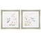 Homeroots 19" X 19" Brushed Silver Frame Hummingbird, Set Of 2, 2PK 365296 - alternate 3
