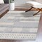 Jonathan Y Kerstin Geometric High-Low Cream/Gray 4 ft. x 6 ft. Area Rug SNT100A-4 - alternate 2
