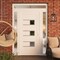 Vdomdoors Front Exterior Prehung Metal-Plastic Door, Manux 8933 White Silk, 2 Side and Top Sidelite Transom,  MANUX8933EXD-WS-W12+36+12xH80+14-LH - alternate 2