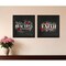 Homeroots Set Of Two Cherish and Have Faith 2 Black Framed Print Wall Art, 2PK 407983 - alternate 3