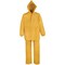 Diamondback Rain Suit, L, 29-1/2 in Inseam, PVC, Yellow, Drawstring Collar, Zipper with Storm Flap Closure 8127LG - alternate 1