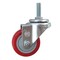 Service Caster 3 Inch SS Red Polyurethane Wheel Swivel 10mm Threaded Stem Caster SCC SCC-SSTS20S314-PPUB-RED-M1015 - alternate 1