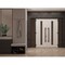 Vdomdoors Front Exterior Prehung Aluminum Double Doors Ronex1055 Teak 2 Sidelights Mirrored Clear Glass Entry RONEX1055DEXD-OAK-W16+72+16xH80-RH-I - alternate 3