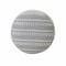 Homeroots 20in Blue Polyester Round Striped Indoor Outdoor Pouf Ottoman 517435 - alternate 2