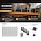 Nuvo Iron Railing Combo Kit with 10 Rectangular 38-inch Balusters With 4 Deck Rail Connectors and fasteners RCTB38-15KIT - alternate 2