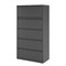 Hirsh 36" W 5 Drawer Lateral File Cabinet, Charcoal, A4/Legal/Letter 17641 - alternate 3