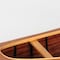 Homeroots 6" Wood Brown Solid Wood Hand Painted Model Boat Tabletop Sculpture 364263 - alternate 4