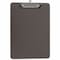 Universal Plastic Clipboard w/Low Profile Clip, 1/2" Cap, 8.5 x 11, Trans Black UNV40311 - alternate 2