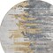 Homeroots 8' Ivory Charcoal And Silver Round Abstract Washable Indoor Outdoor Area Rug 582394 - alternate 4