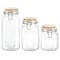 Martha Stewart Rindleton 3 Piece Glass Canister Set with Ceramic Lids in Off-White 136553.03 - alternate 1