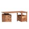 Homeroots 69" Brown Live Edge Solid Wood Writing Desk With Four Drawers 522095 - alternate 8