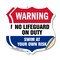 Signmission Pool Warning Shield Sign No Lifeguard On, 18 inch X 18 inch, Vinyl Decal, 2PK SHI-D-2PACK-18-432 - alternate 1