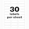 Avery Tamper-Evident Asset Tag Labels, L, PK240 60530 - alternate 2