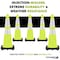 Traffic Kontrol 28in Traffic Safety Cone - 7 Lbs - Lime - 6in +4in Hi Intensity Reflective Collars - 1PC TKTC-28-7-LM-2C - alternate 2
