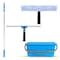 Gritt Commercial Pro Window Washing Kit with with 14 Squeegee, 14 Washer, 6' Telescopic Pole and 3 Gallon Bucket GRI137B-6F-14 - alternate 1