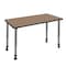 Regency Kee Height Adjustable Mobile Classroom Activity Table, 42 in W, 24 in L, Noble Oak MT4224NOAPCGY - alternate 1