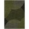 Homeroots 3' X 5' Olive Green And Black Geometric Washable Indoor Outdoor Area Rug 597643 - alternate 3