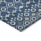 Homeroots 8' X 10' Navy Blue Ivory And Peach Geometric Washable Indoor Outdoor Area Rug 612205 - alternate 4