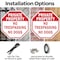 Signmission Private Property No Trespassing No, 6 inch X 6 inch, Plastic Sign, 2PK OC-P-2PACK-6-139 - alternate 4