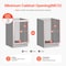 Vevor Double 35QTx2 Pullout Waste Container Under Cabinet Kitchen Bin Trash Can WH-MZ35L02 - alternate 4