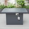 Leisuremod Chelsea Patio Modern Aluminum Propane Fire Pit Table, Black CF44G-BL - alternate 3