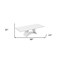 Homeroots 98" White Solid Manufactured Wood Dining Table 366264 - alternate 3