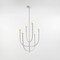 Vidalite Breeze 6-Light Matte White Chandelier, Textured Pendant Chandelier, Included LED Bulbs CE1013105 - alternate 6