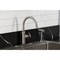 Kingston Brass Single-Handle Kitchen Faucet, Brushed Nickel KSD2438RNK - alternate 2