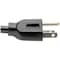 Eaton Tripp Lite Series Computer Power Cord, Right-Angle NEMA 5-15P to C13 - Heavy-Duty, 15A, 125V, 14 P007-006-15D - alternate 3