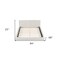 Homeroots Beige Tufted Velvet Upholstered Queen Bed Frame 590433 - alternate 3