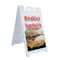 Signmission Breakfast Sandwich, A-Frame & 2 Decals Installed, Heavy-Duty Plastic Frame SBHD-D-2436-Breakfast Sandwich - alternate 1