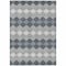 Homeroots 5' X 8' Gray Black And Green Geometric Washable Indoor Outdoor Area Rug 597903 - alternate 4