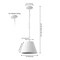Jonathan Y Harper 12" 1-Light Industrial Farmhouse Adjustable Tapered Cone Empire Metal LED Pendant, White JYL7586C - alternate 8
