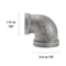 Southland 3/4-in x 1/2-in FIP Black Iron 90-degree Elbow 520-143HN - alternate 2