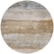 Homeroots 8' Beige Brown And Gray Round Abstract Washable Indoor Outdoor Area Rug 605975 - alternate 2