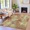 Homeroots 8' X 10' Terra Cotta And Beige Abstract Washable Indoor Outdoor Area Rug 630714 - alternate 4