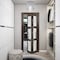 Sartodoors Sliding Closet Bi-fold Doors, Lucia 2552 Chocolate Ash with Frosted Glass, Sturdy Tracks Moldings LUCIA2552BF-CA-64 x 84 (2* 32x84) - alternate 4