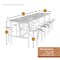 Regency Endure Standing Height Collaborative Table & Chair Set with 12 Pull-Out Stools, Walnut Top 9012-WLT-DVN - alternate 3