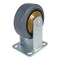 Vestil Rubber Rigid Caster 5 In. Diameter x 2 In. Width 661 Lb. Capacity Dark Gray/Gold CST-KSM-5X2MR-R - alternate 4