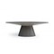Homeroots 95" Gray Rounded Solid Wood Pedestal Base Dining Table 370712 - alternate 2