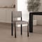 Manhattan Comfort Lennor Metal Boucle Side Chair in Mushroom - Set of 2 DC1502-3 - alternate 1