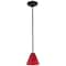 Access Lighting Martini, Pendant, Oil Rubbed Bronze Finish, Red Glass 28004-1R-ORB/RED - alternate 2