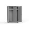 Strong Hold 14 GA Single-Tier Locker - 2 Compartments 46-2D-24-1T-L - alternate 2