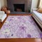 Homeroots 5' X 8' Lavender And Lilac Floral Washable Indoor Outdoor Area Rug 611151 - alternate 6