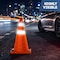 Dsv Standard Collapsible Traffic Cone 28 in with Reflective Collars 1 PK, Orange, Nylon Body 97128С - alternate 3