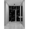 Sartodoors Invisible Solid Hidden Door with Handle, Planum 0010 Nero Marquina with Black Hidden Frame 32" x 96 PLANUM0010HFB-NS804-32 x 96-RH-O - alternate 3