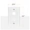 Newhouse Hardware 2-Port Wall Plate White, 5PK QP2-WH-05 - alternate 5