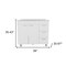 Homeroots 39in Silver and White Wood Console Accent Cabinet With Two Doors And Three Drawers 477688 - alternate 1